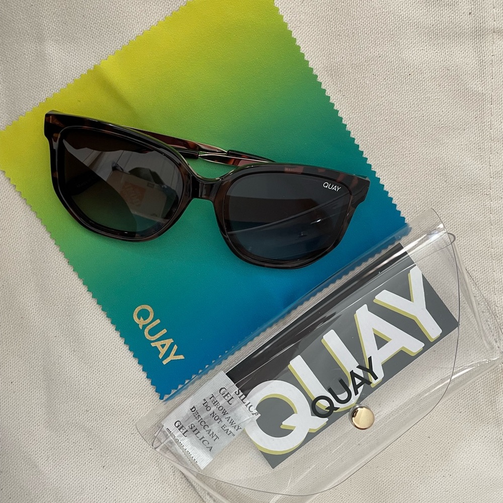 Brand new Quay Coffee Run sunglasses in tortoise
